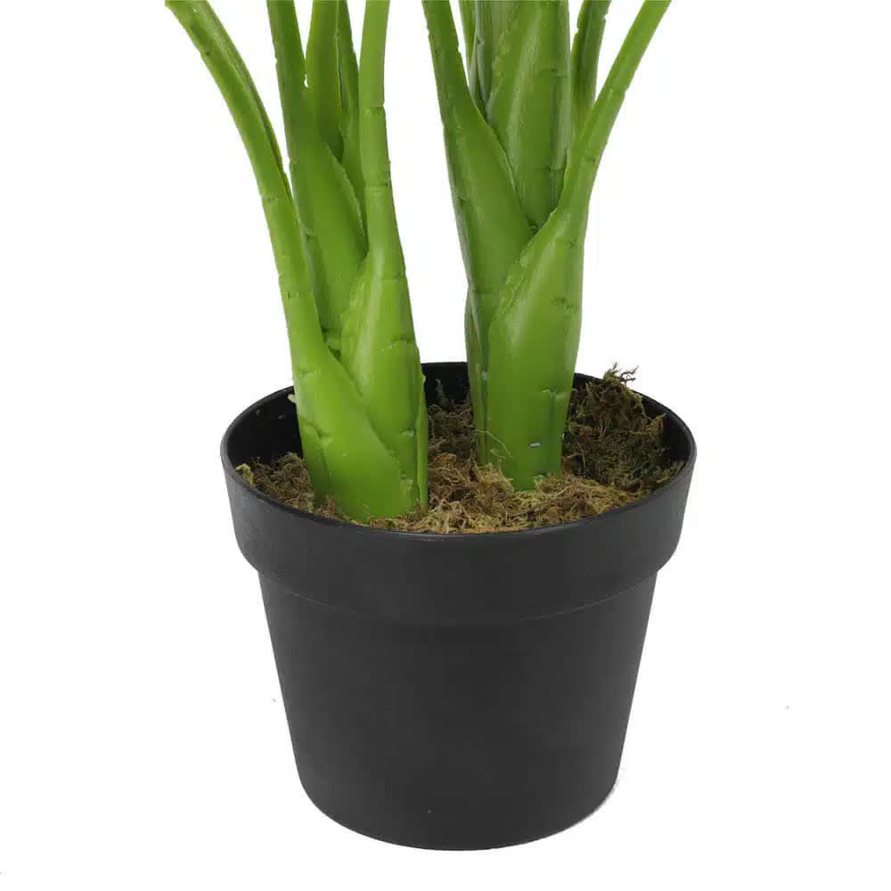 Artificial Potted Taro Plant 70cm Elephant Ear - Green