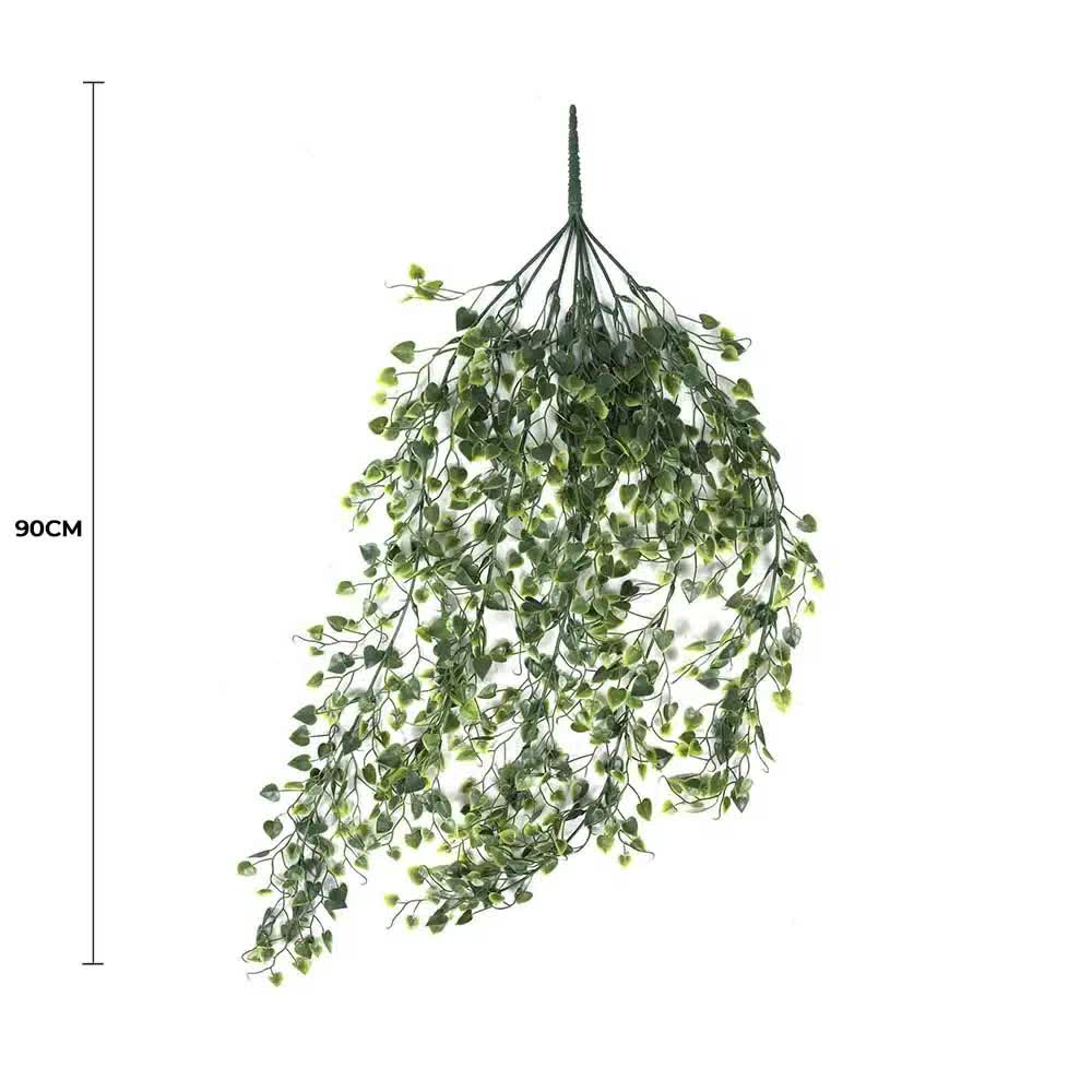 Artificial Hanging Heart Leaf Plant 90cm UV Resistant - Lush Green