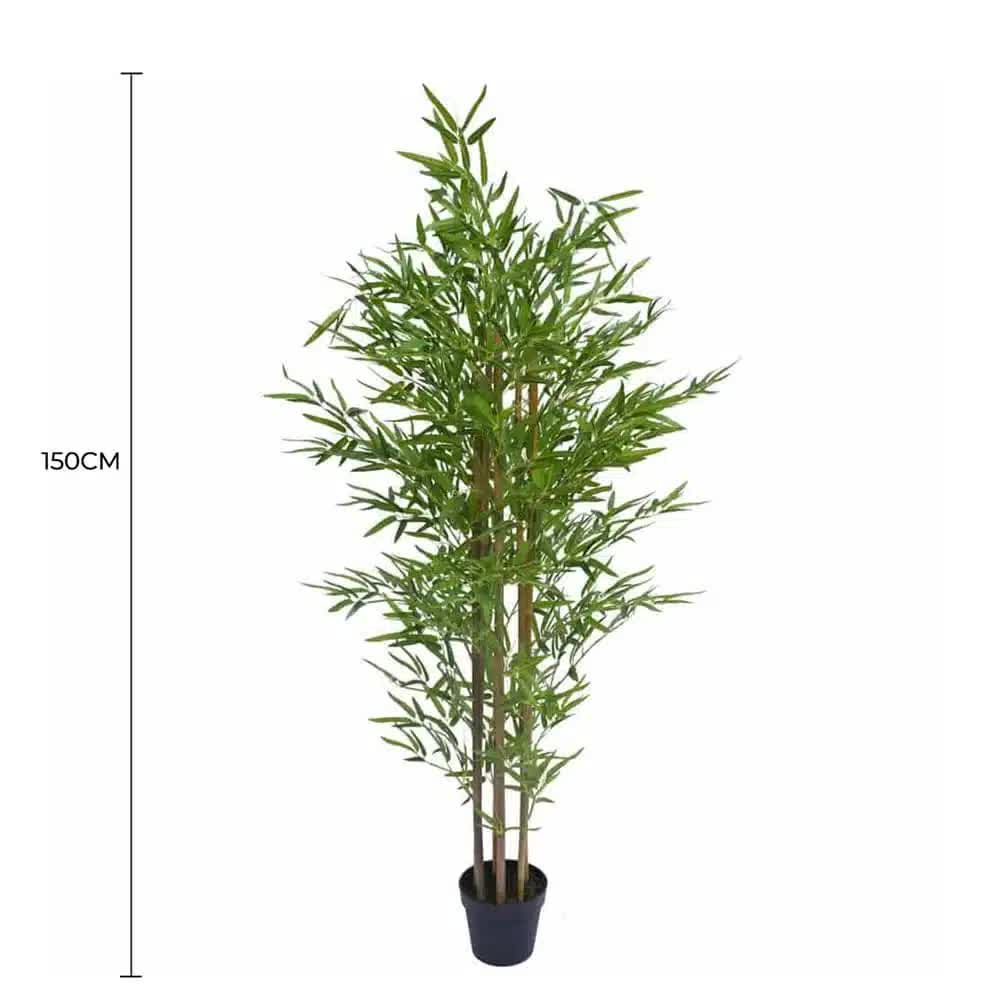 Premium 150cm Artificial Bamboo Cane UV Resistant Plant - Natural