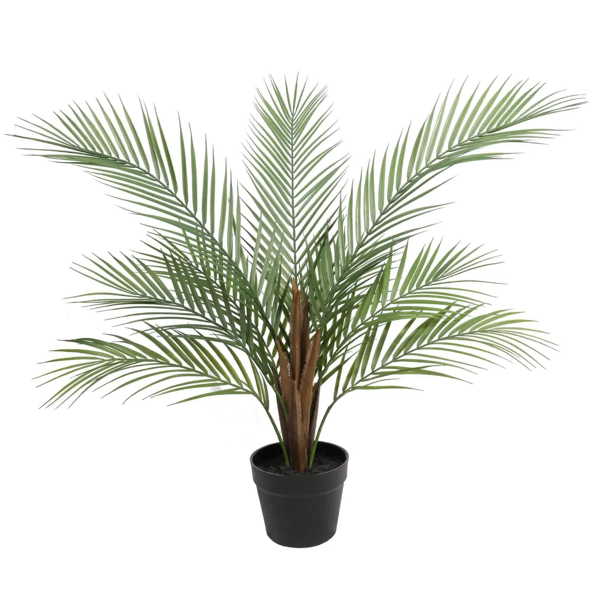 Small Artificial Areca Palm Plant 80cm - Natural Green
