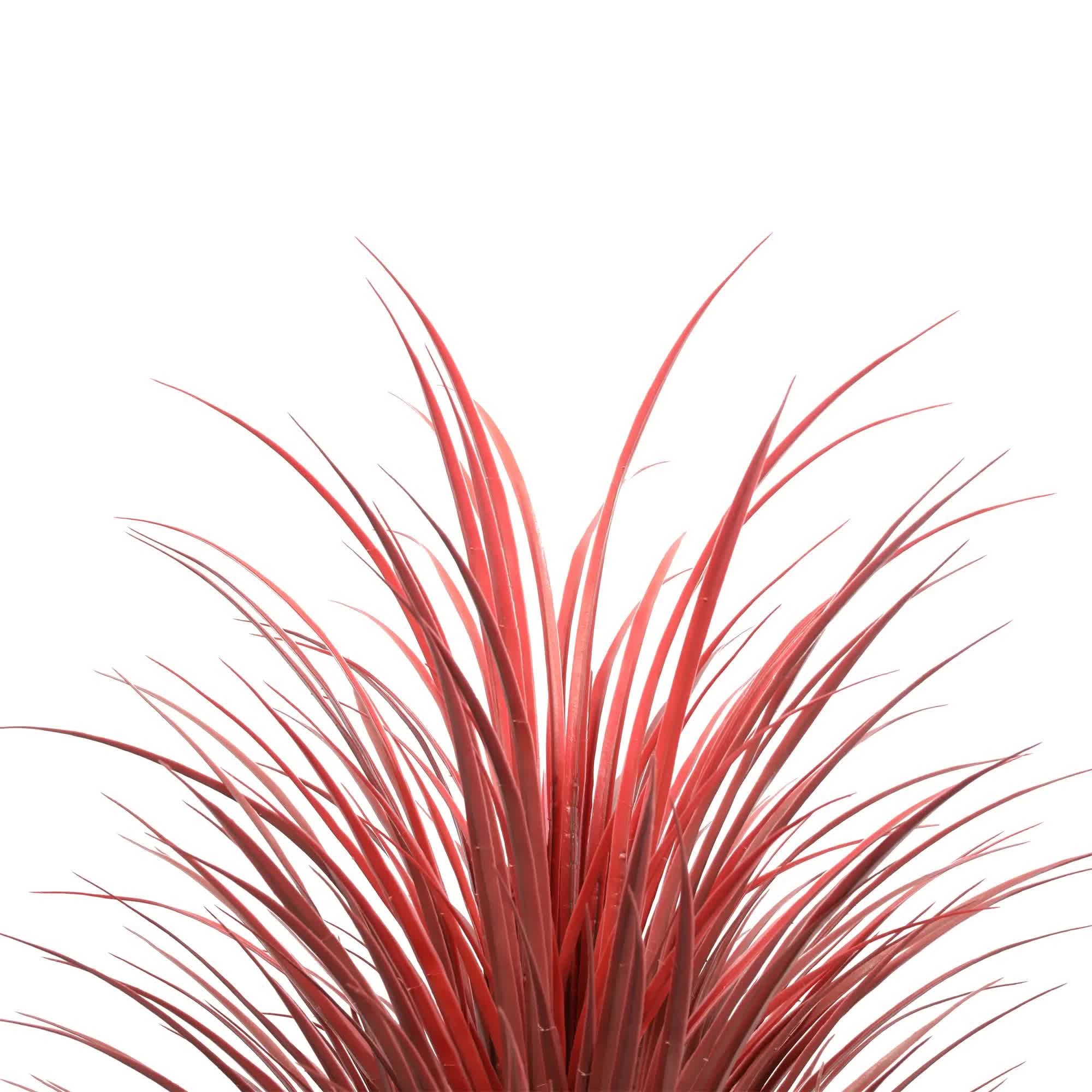 115cm Burgundy Potted Artificial Long Yucca Grass - Burgundy