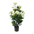 Artificial Flowering Hydrangea Tree 90cm UV Resistant - White