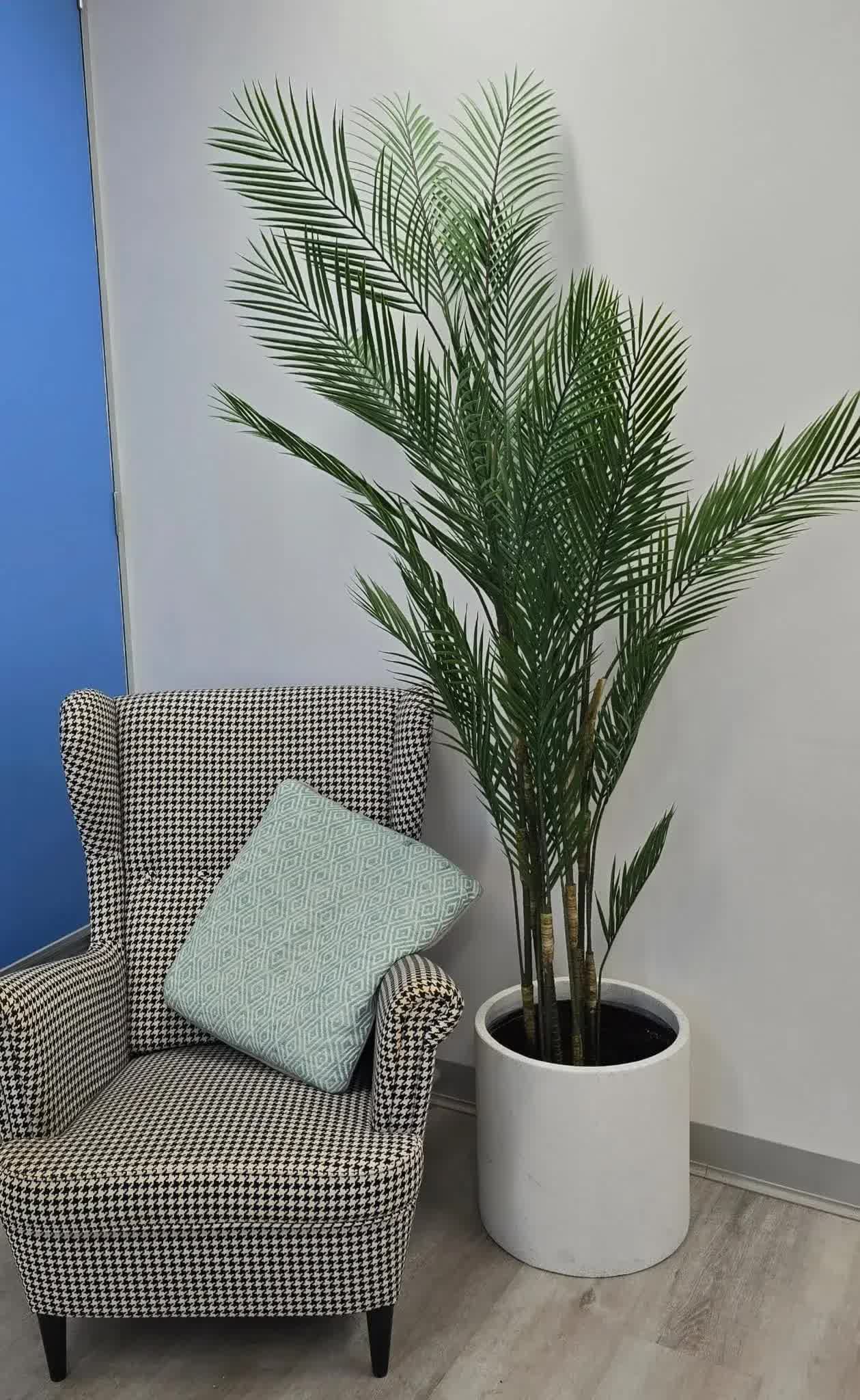 Premium Artificial Areca Palm Tree 210cm UV Resistant - Green