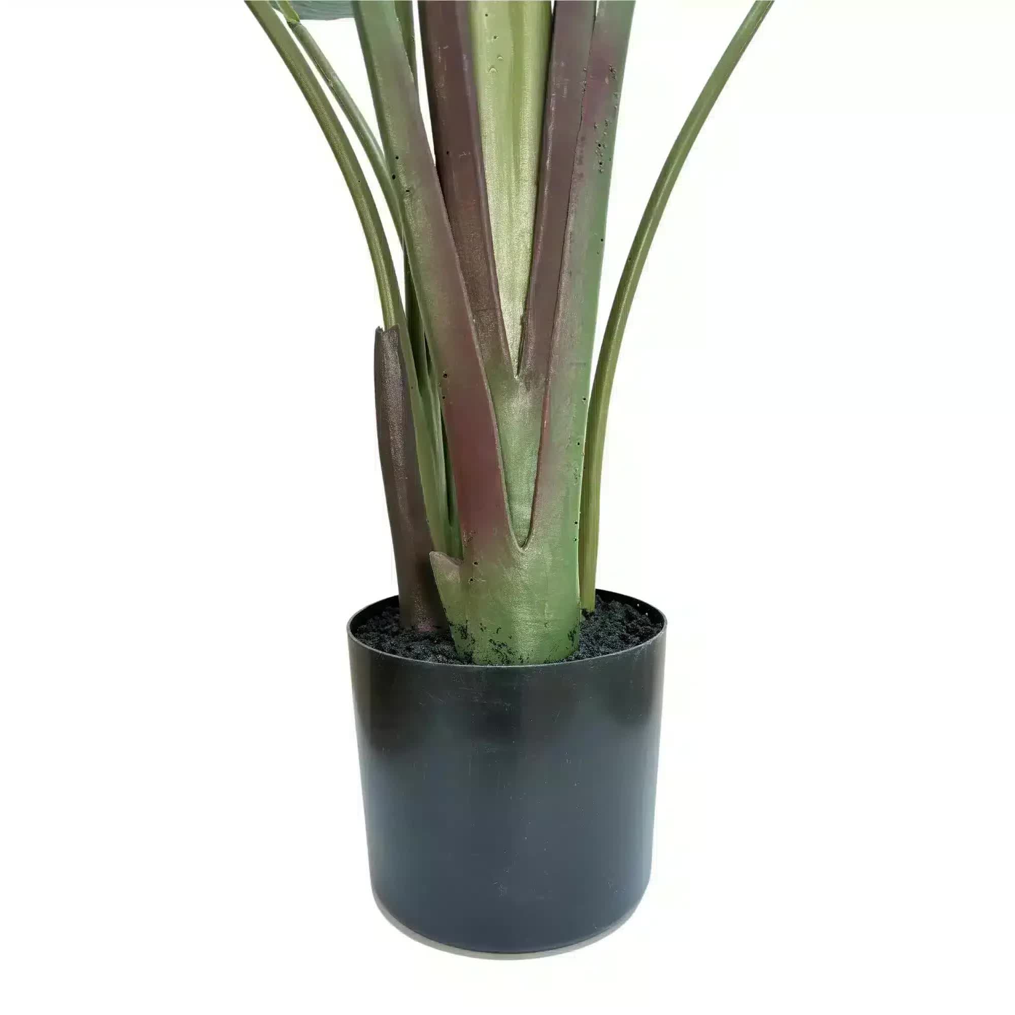 Grand Artificial Potted Travellers Palm Tree 180cm - Green