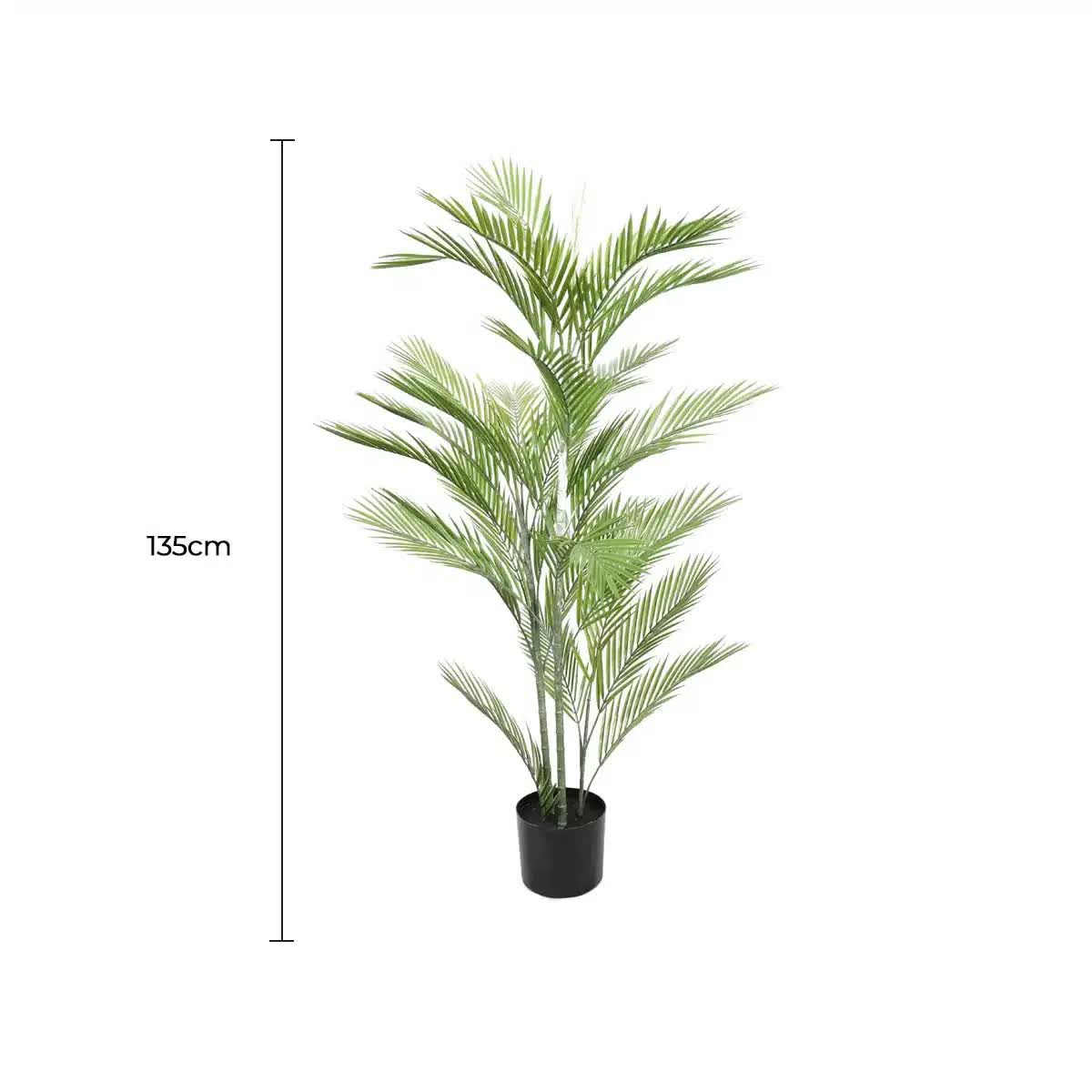 Artificial Phoenix Palm Tree 135cm UV Resistant Real Touch - Green