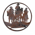 Wild West Metal Wall Art 60cm - Rust Brown