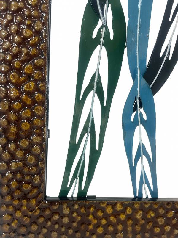 XLarge Metal Leaves Wall Art 102x152cm - Multi Colour