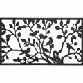 Bird Metal Wall Art 81x46 cm - Black