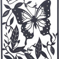 Butterfly Metal Wall Art 37x48cm - Black