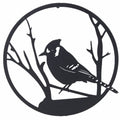 Bird Metal Wall Art 60cm - Black
