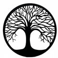 Tree of Life Metal Wall Art 99cm - Black
