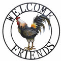 Rooster Metal Wall Art 71x71 cm - Multi Colour