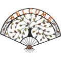 Fan Tree Wall Art 50x37cm - Multi Colour