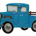 Metal Wall Art Blue Truck 70x40cm - Blue