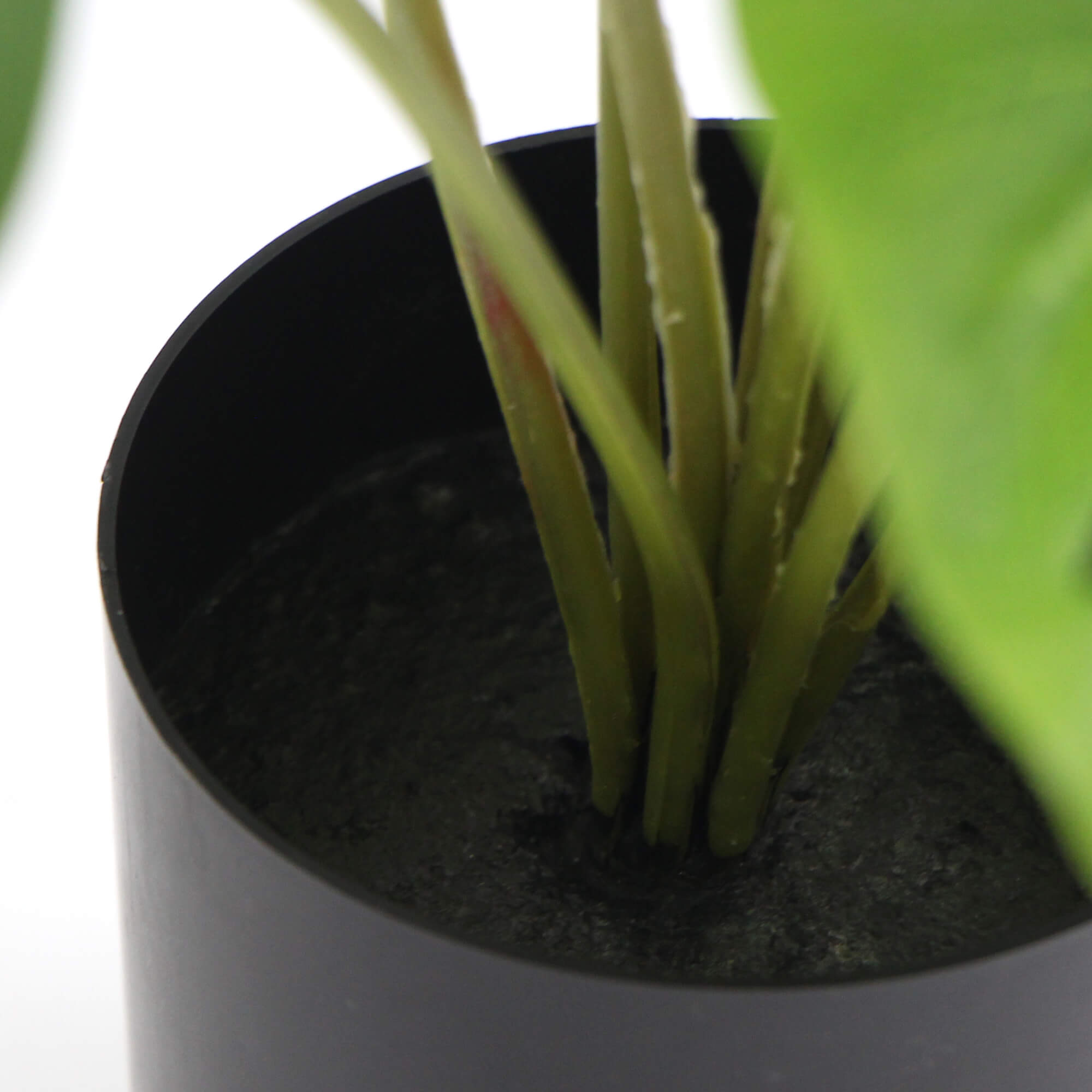 Artificial Potted Split Philodendron Plant 35cm with Real Touch Leaves - Green