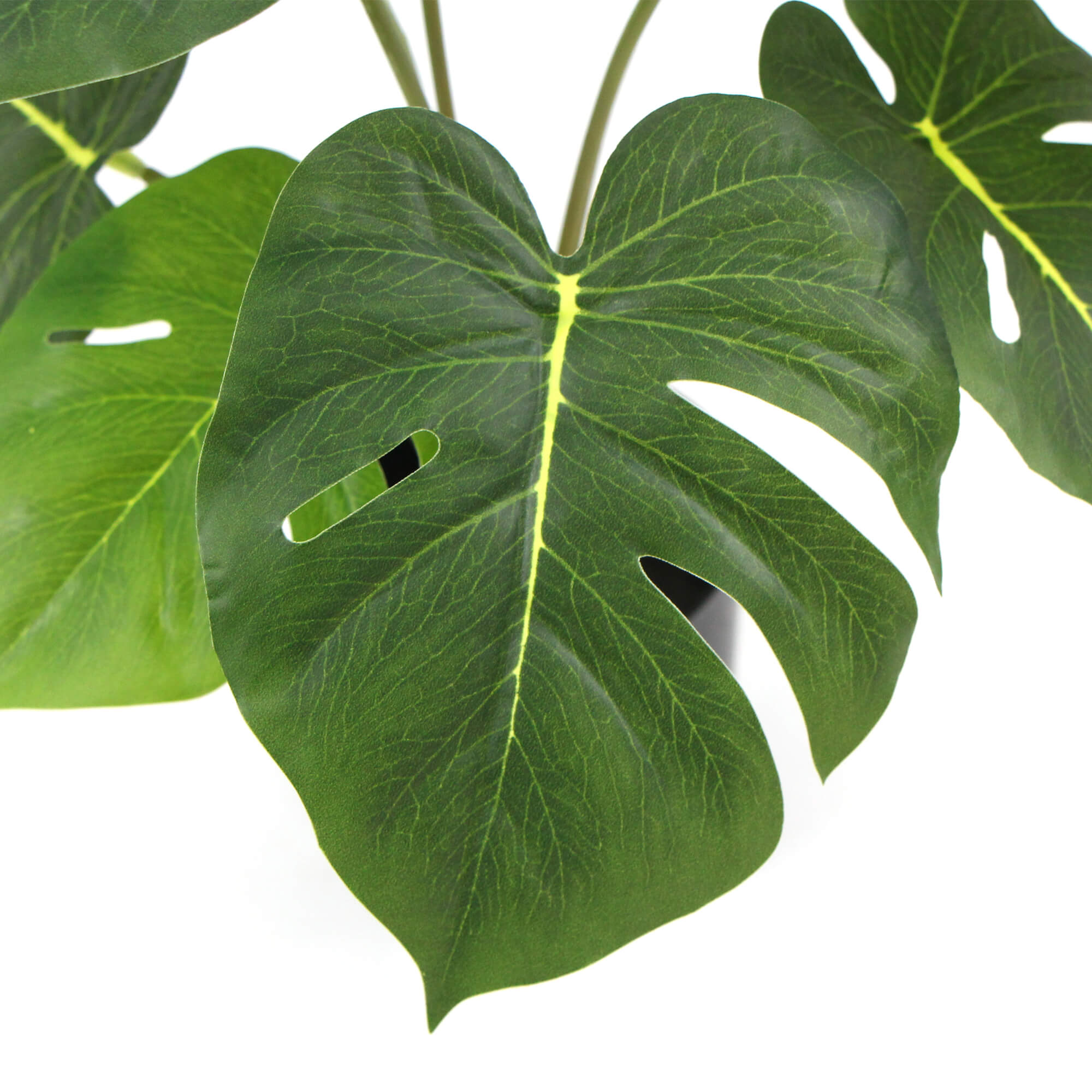 Artificial Potted Split Philodendron Plant 35cm with Real Touch Leaves - Green