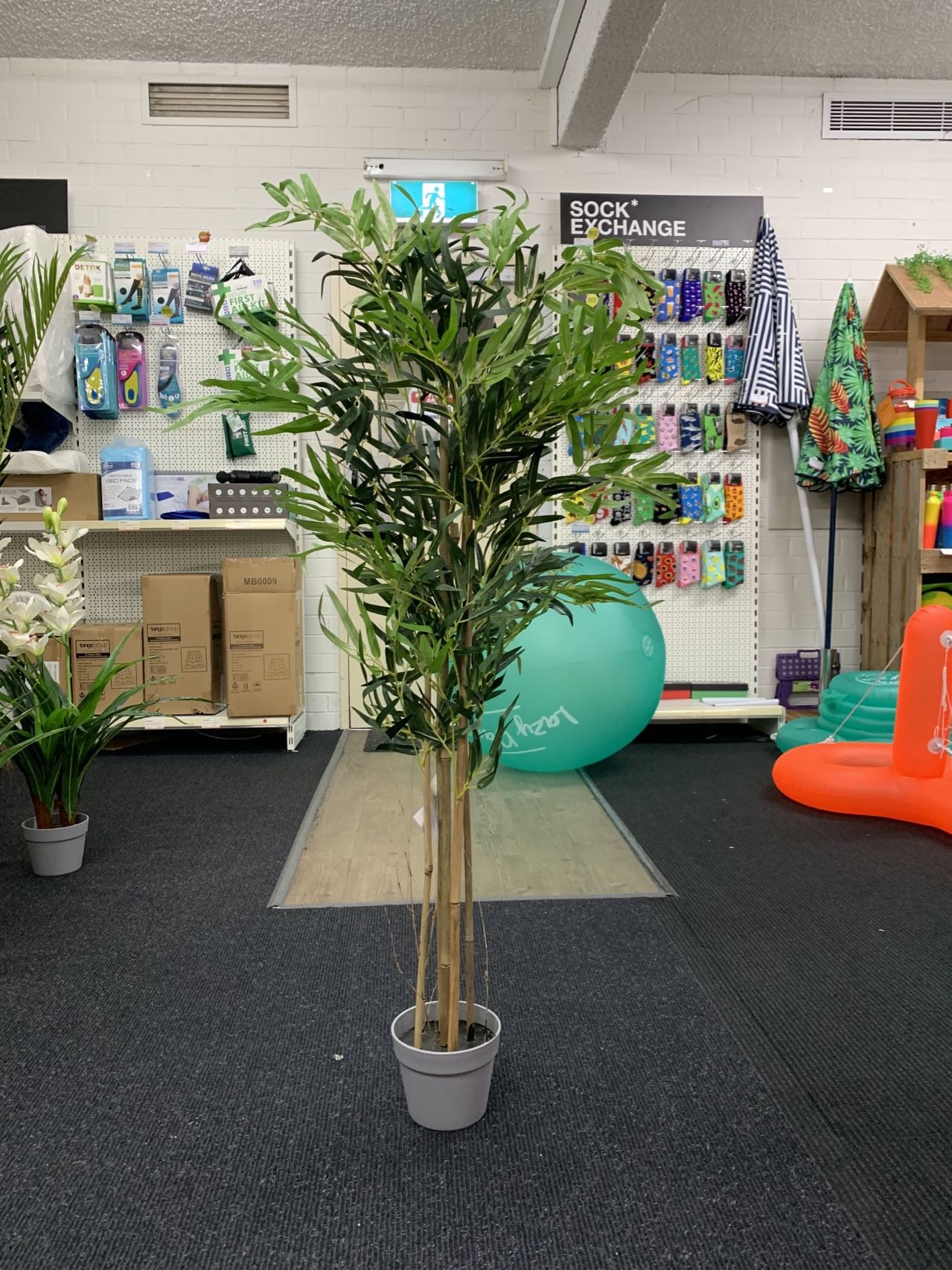 120cm Faux Artificial Potted Bamboo Plant - Green