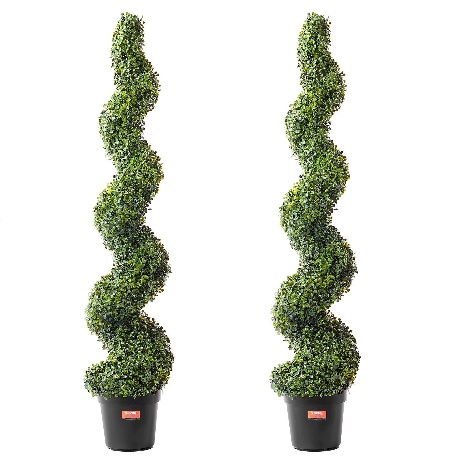 2 Pack 152.4cm Artificial Boxwood Topiary Trees UV Resistant Indoor Outdoor - Green