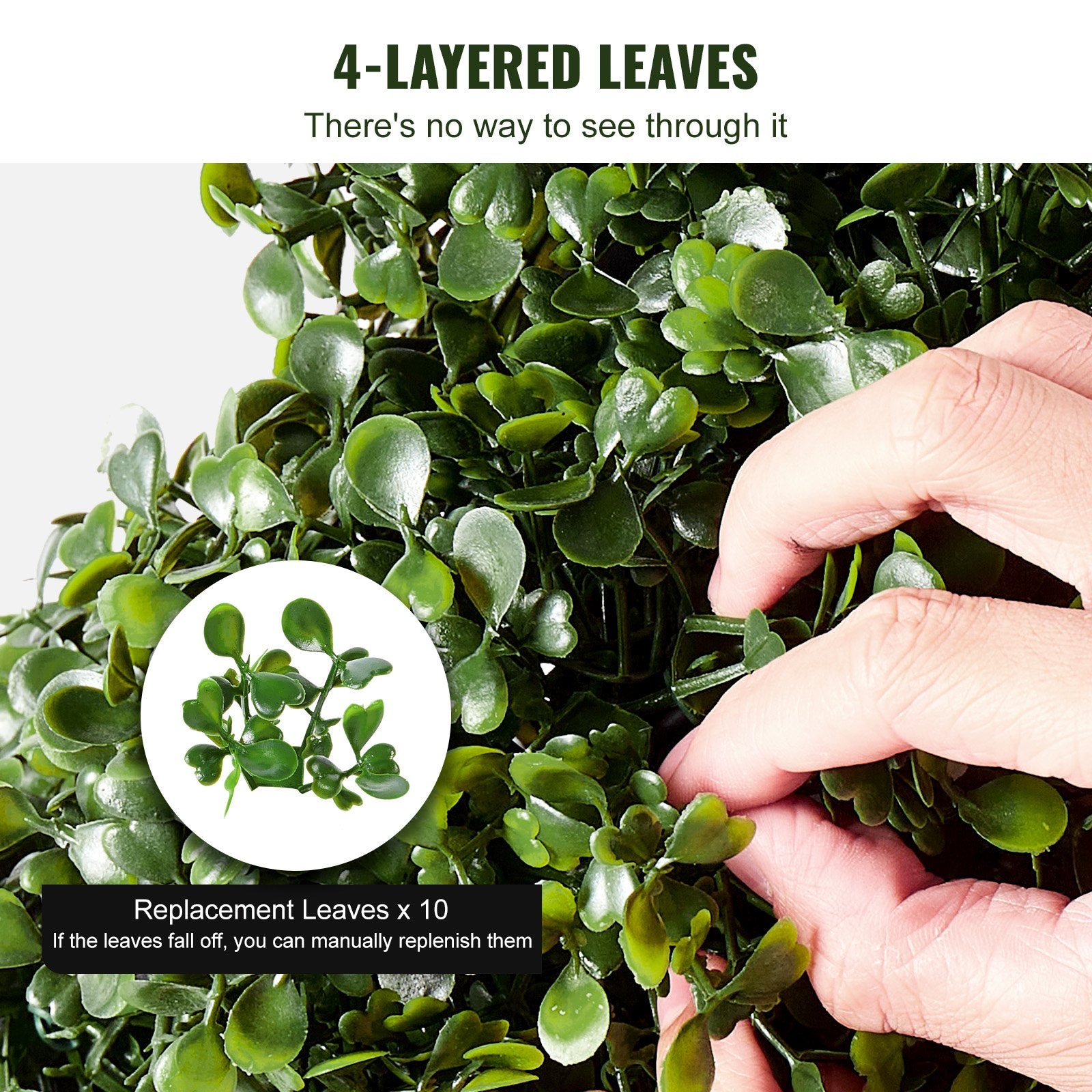 2 Pack 152.4cm Artificial Boxwood Topiary Trees UV Resistant Indoor Outdoor - Green