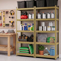 2-Rack Garage Shelving 1.6X0.8m MDF Warehouse Shelves Storage Rack Yellow