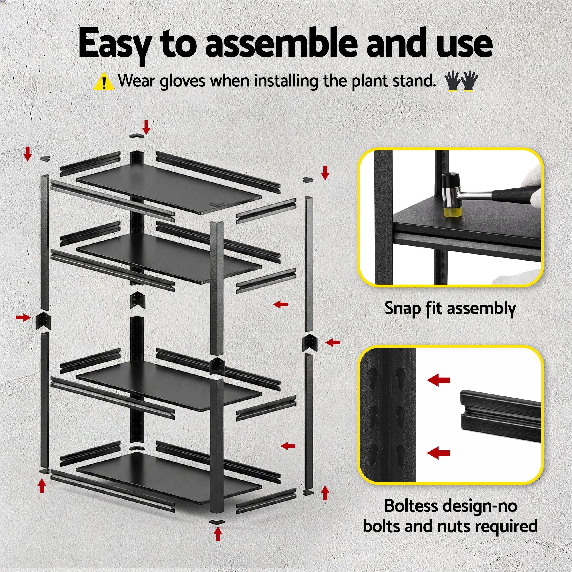 Garage Shelving 1.8X1.8m Warehouse Rack Storage Shelves Workshop Racks Steel