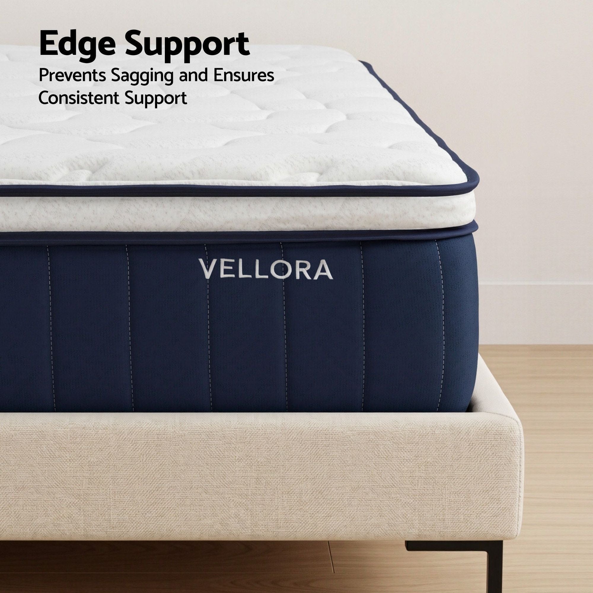 King Single Mattress , 30cm Medium Firm Hybrid Mattress with Latex Lumbar Support for Back Pain Relief , Pocket Spring Mattress King Single Size in a Box