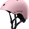 Youth & Kids Bike Helmet - Adjustable Multi-Sports Skateboard Helmet with Removable Liners for Balance Bike, Toddler Scooter, One Wheel Hoverboard-Light Pink-Large