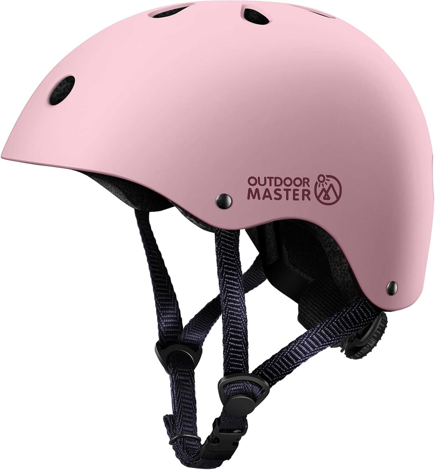 Youth & Kids Bike Helmet - Adjustable Multi-Sports Skateboard Helmet with Removable Liners for Balance Bike, Toddler Scooter, One Wheel Hoverboard-Light Pink-Large