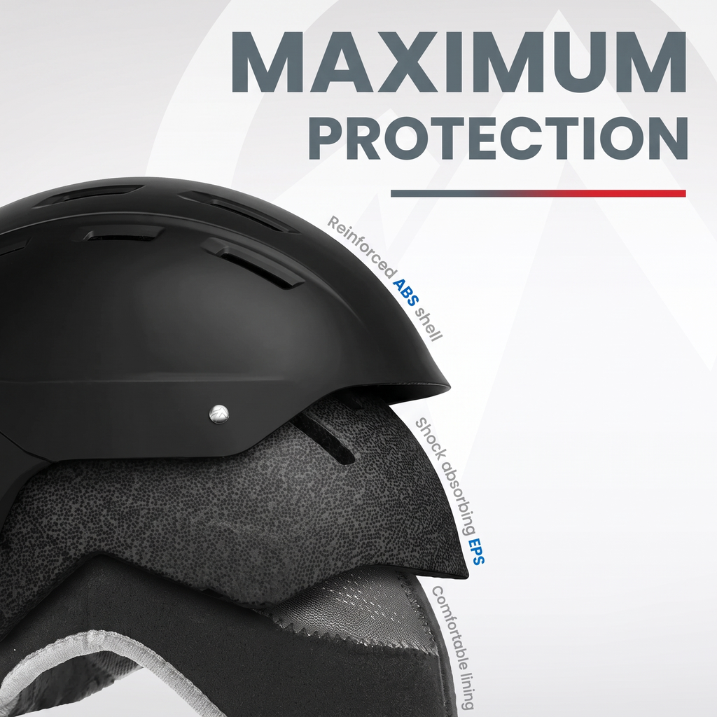 Kelvin II Ski Helmet - Snow Sport Helmet Snowboard Helmet for Men Women & Youth Grey M