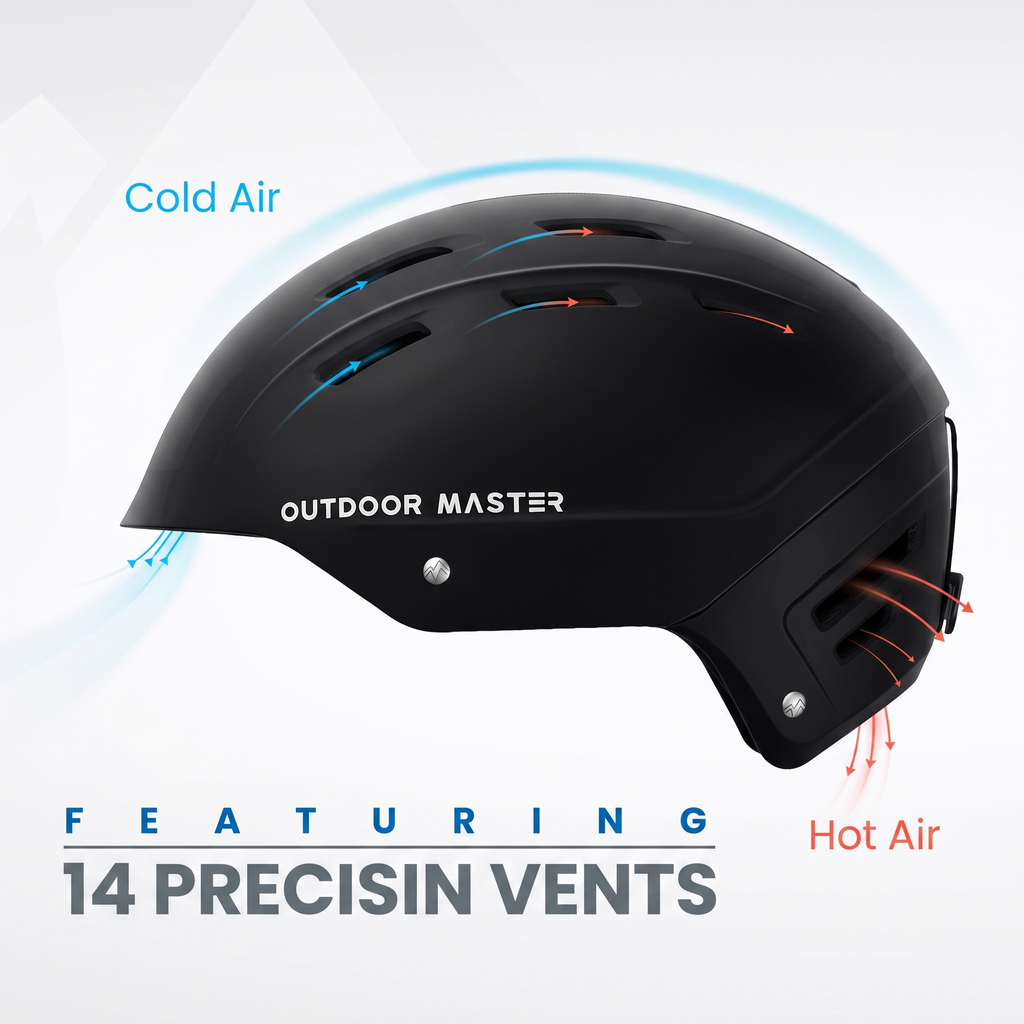 Kelvin II Ski Helmet - Snow Sport Helmet Snowboard Helmet for Men Women & Youth White L