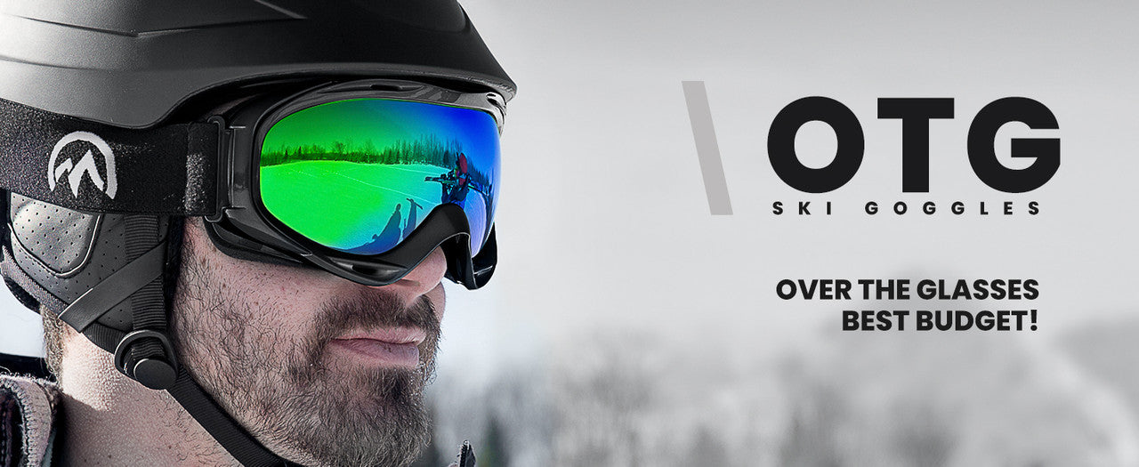 OTG Ski Goggles - Over Glasses Ski/Snowboard Goggles for Men, Women & Youth - 100% UV Protection-OM-5
