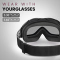 OTG Ski Goggles - Over Glasses Ski/Snowboard Goggles for Men, Women & Youth - 100% UV Protection-OM-5