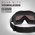 OTG Ski Goggles - Over Glasses Ski/Snowboard Goggles for Men, Women & Youth - 100% UV Protection-OM-5