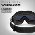 OTG Ski Goggles - Over Glasses Ski/Snowboard Goggles for Men, Women & Youth - 100% UV Protection-OM-5