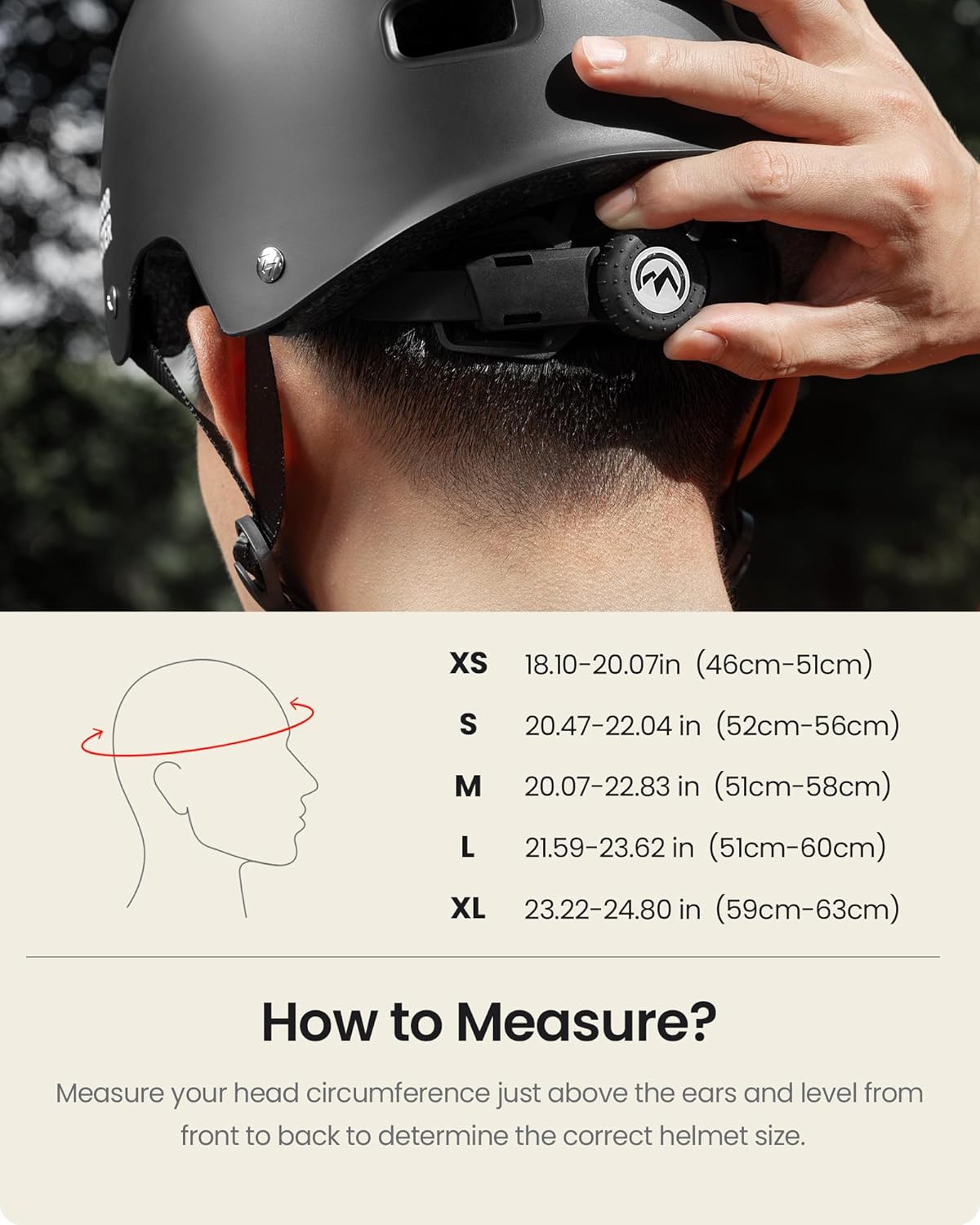 Skateboard Cycling Helmet - Two Removable Liners Ventilation Multi-Sport Scooter Roller Skate Inline Skating Rollerblading for Adults-Black-Small