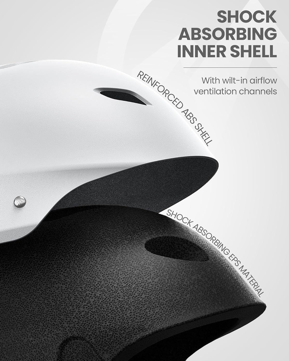 Skateboard Bike Helmet for Adults &Youth - Multi-Sport Certified Impact Resistant with 2 Removable Liners & Ventilation for Scooter, Skating-Large