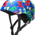 Youth & Kids Bike Helmet - Adjustable Multi-Sports Skateboard Helmet with Removable Liners for Balance Bike, Kids Scooter, One Wheel Hoverboard,Graffiti-style helmet-Dino Volcanoland-Medium
