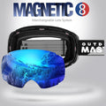 Ski Goggles PRO - Frameless, Interchangeable Lens 100% UV400 Protection Snow Goggles for Men & Women-OM-2