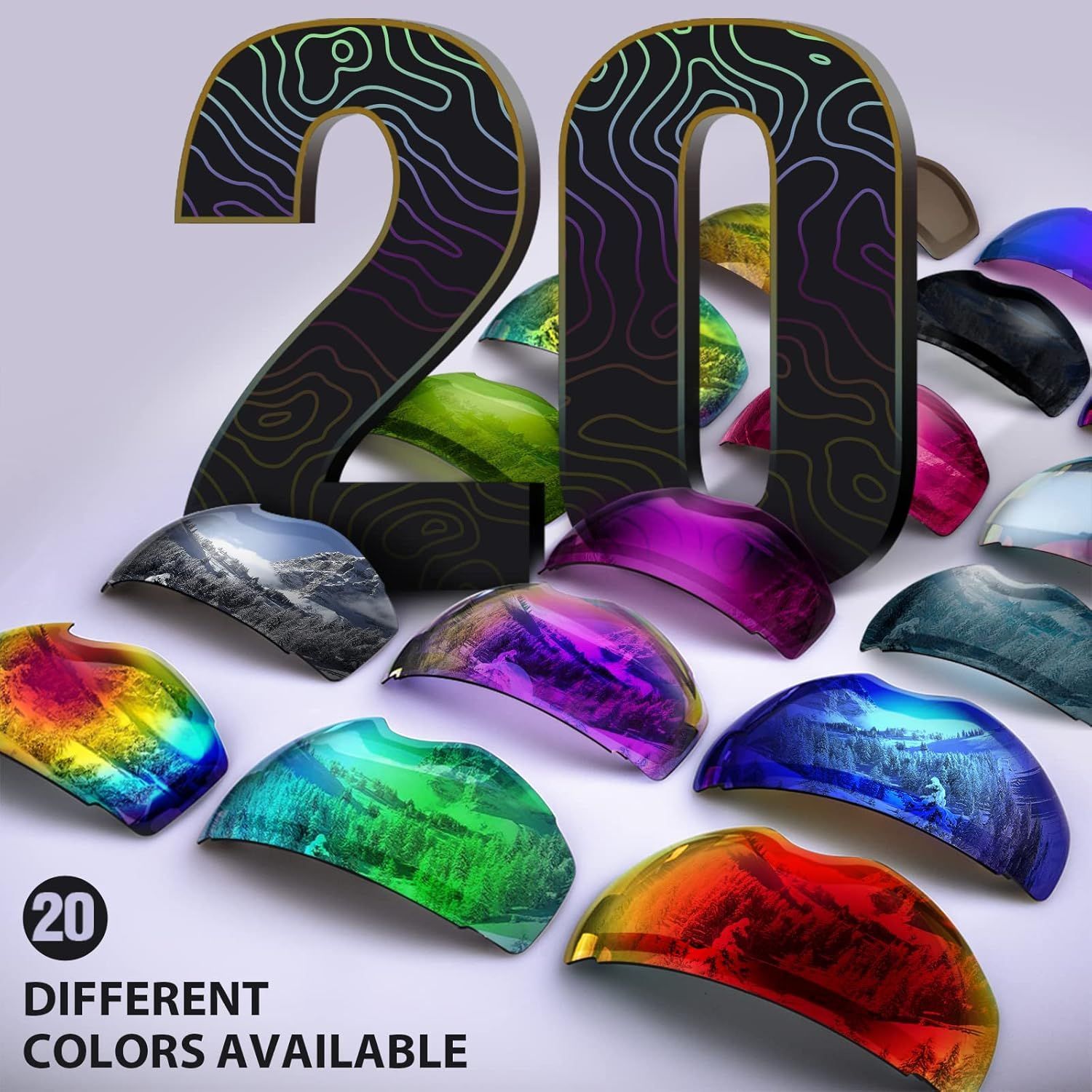 Ski Goggles PRO - Frameless, Interchangeable Lens 100% UV400 Protection Snow Goggles for Men & Women-OM-2