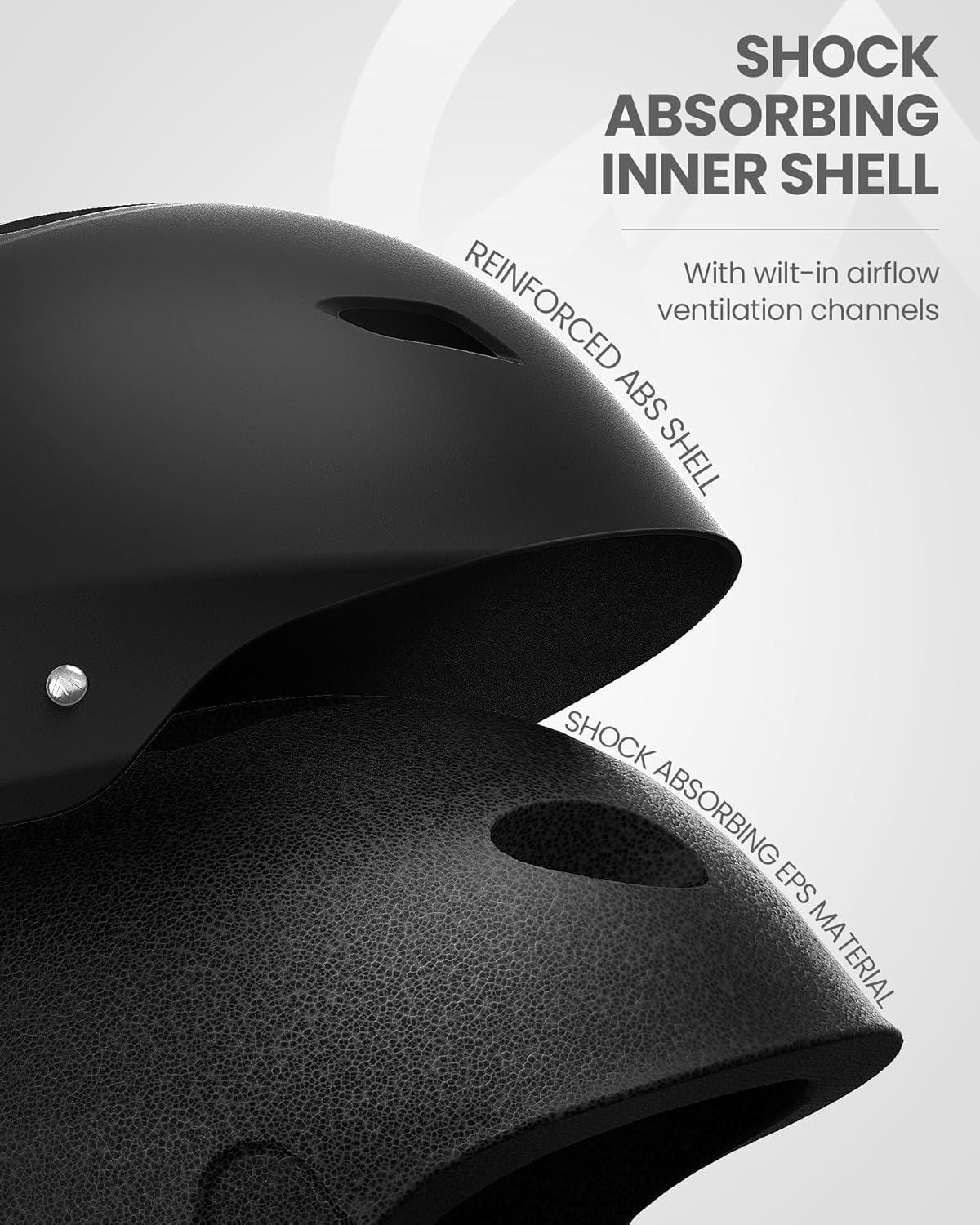 Kelvin Ski Helmet - with ASTM Certified Safety, 9 Options - for Men, Women & Youth-White,Large