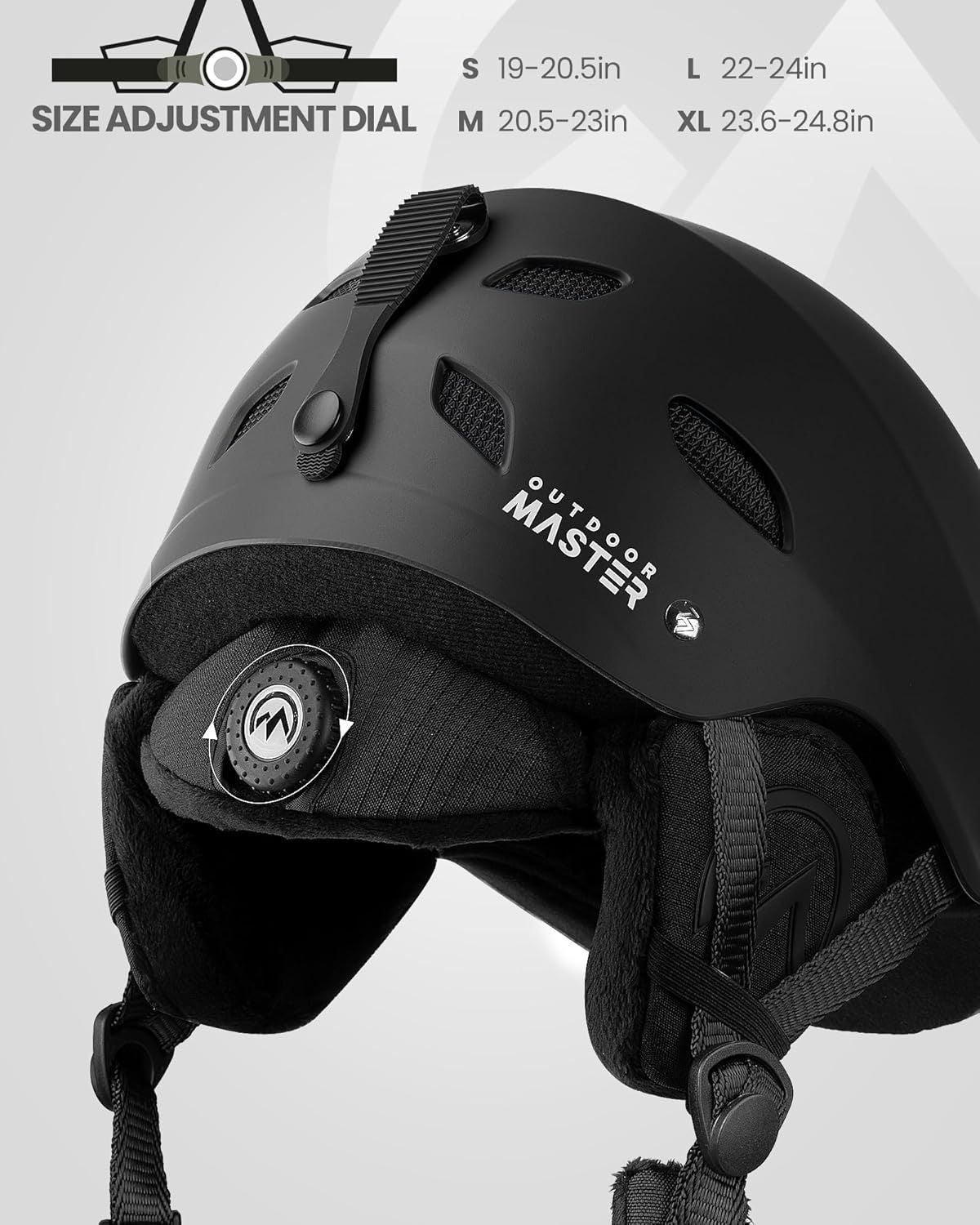 Kelvin Ski Helmet - with ASTM Certified Safety, 9 Options - for Men, Women & Youth-White,Large