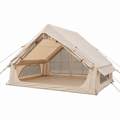 Inflatable A-Frame Camping Tent Large Outdoor Glamping - Beige