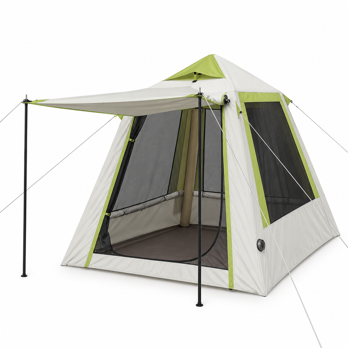Inflatable Mesh Gazebo Tent with Extendable Canopy and Air-Frame Structure