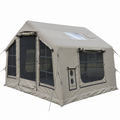 Inflatable Cabin Camping Tent with Skylight Mesh 300x265cm - Grey