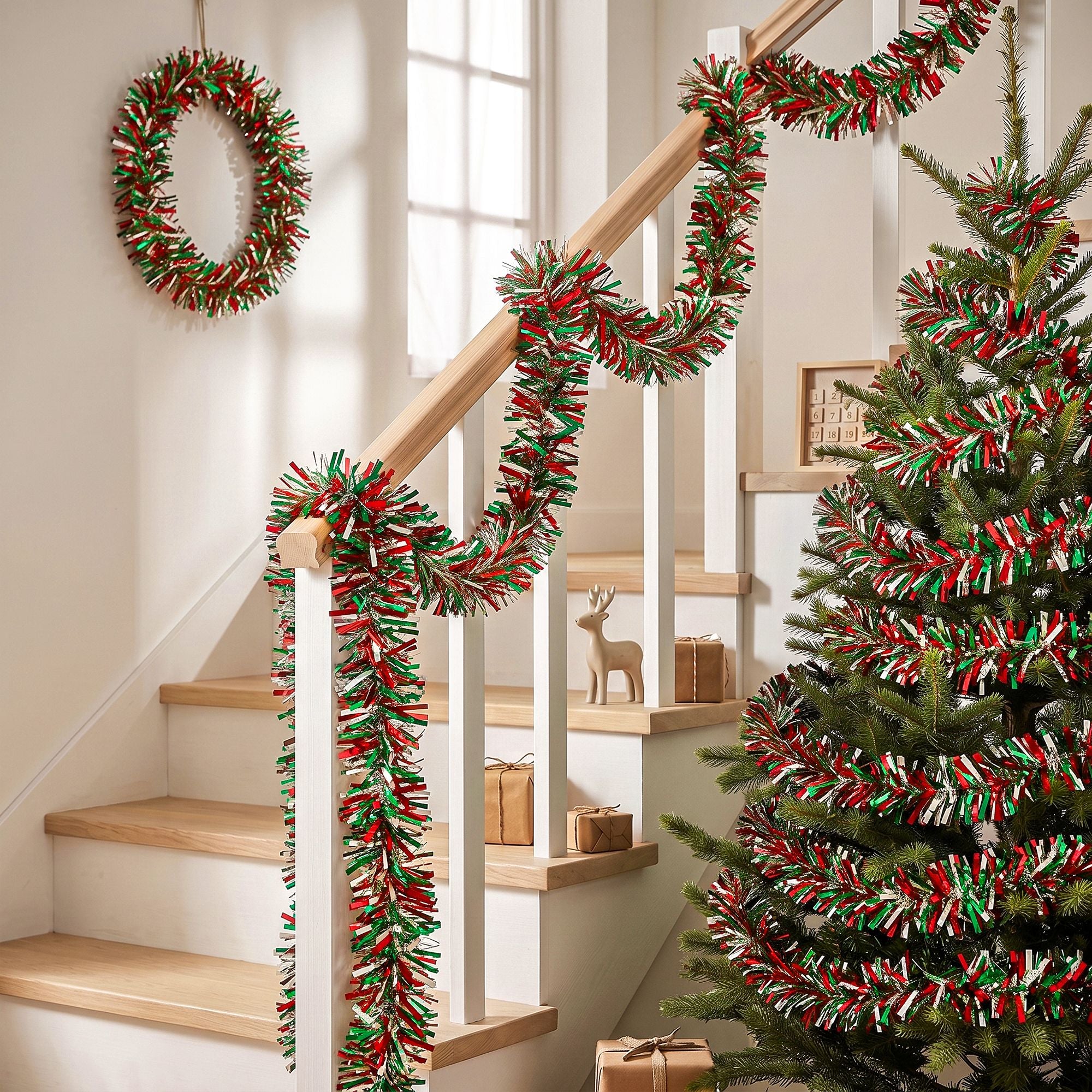 20M Christmas Tinsel Garland Mixed Colors Xmas Party Decoration