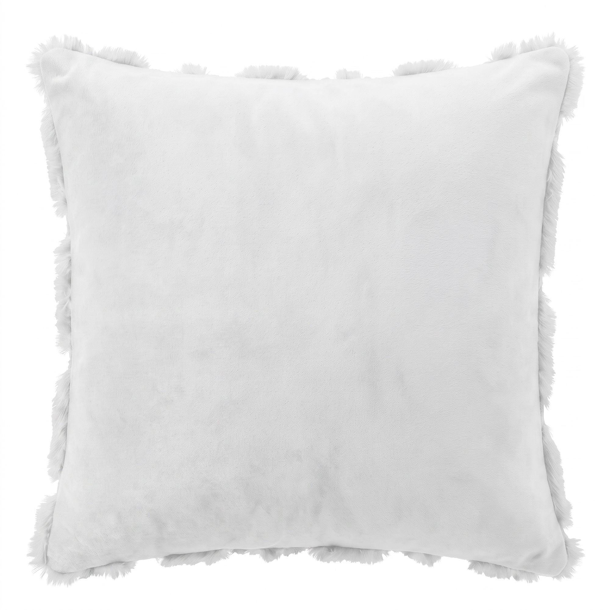 Christmas Tree Pillow Covers 2 Packs Cushion Covers Soft Faux Fur Jacquard Throw Pillow Covers 45 x 45cm White