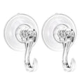 2x Suction Cup Hooks Heavy Duty Christmas Wreath Hanger Window 5kg