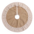 90cm Christmas Tree Skirt Linen Christmas Tree Mat Decor