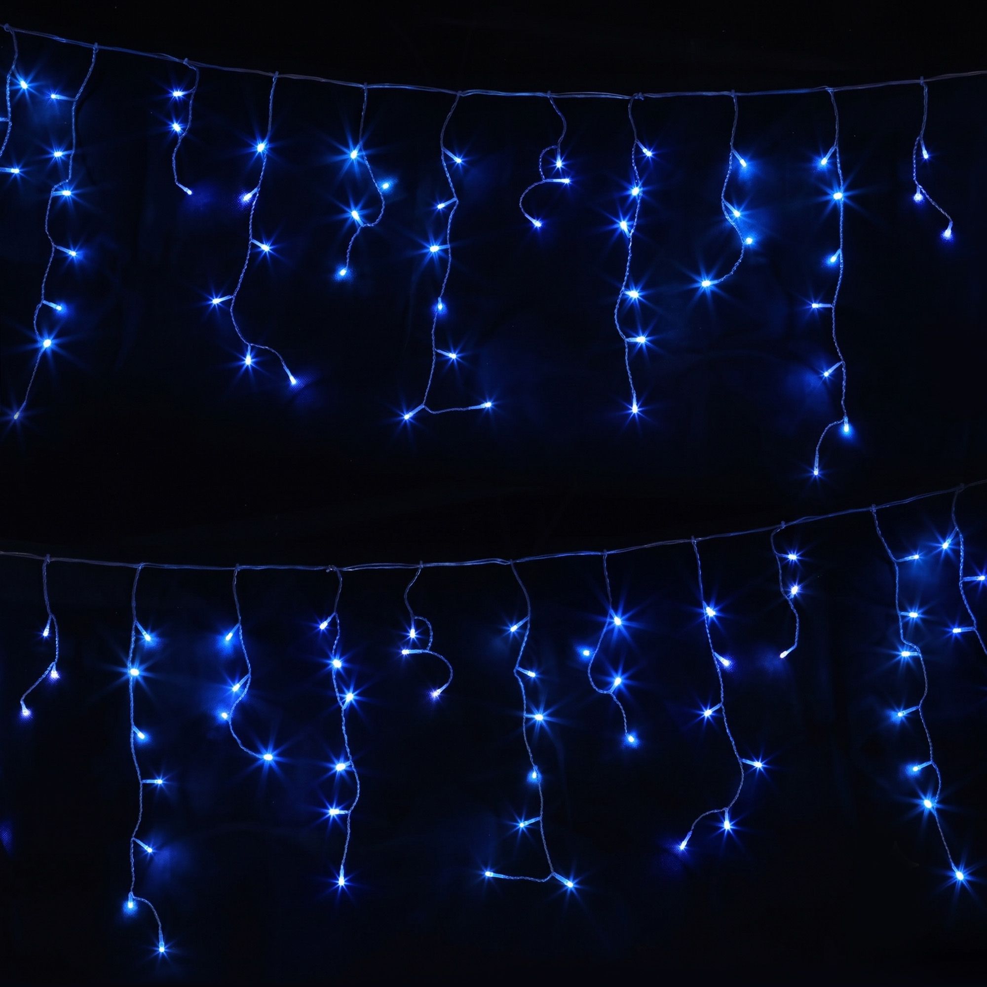 32M Christmas Lights Solar Icicle String Lights 960 LED Blue