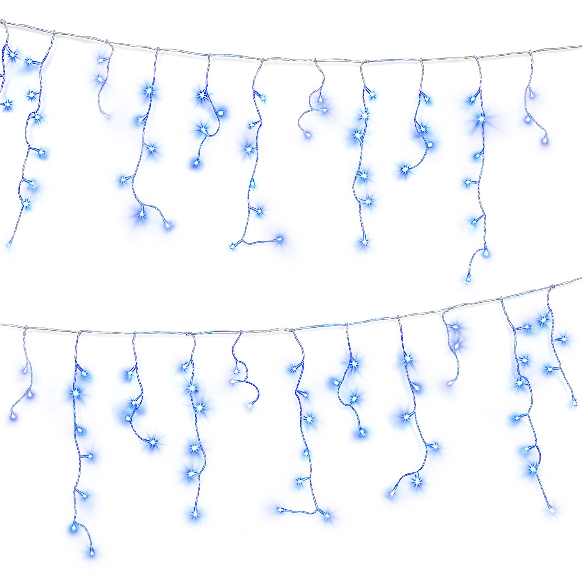 32M Christmas Lights Solar Icicle String Lights 960 LED Blue